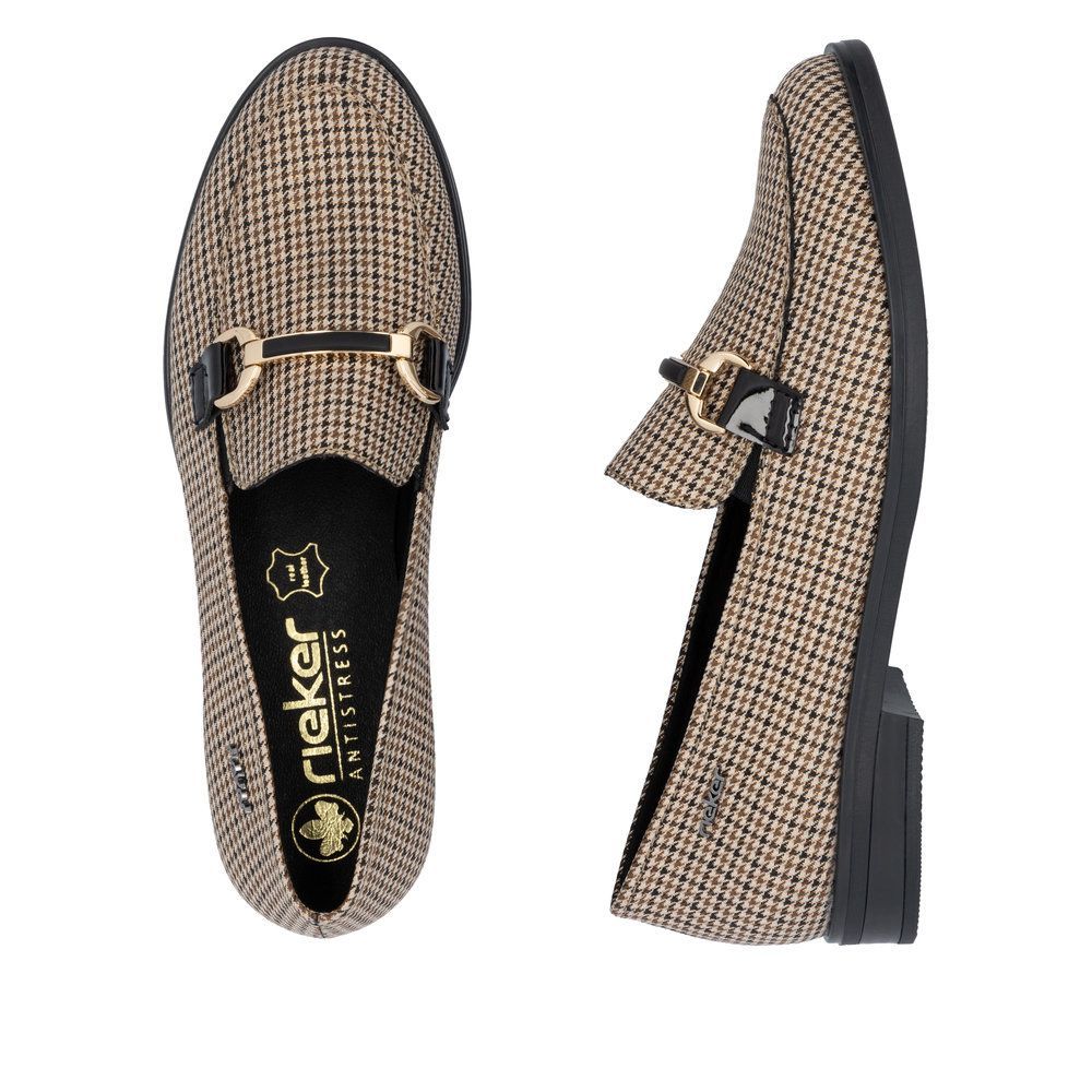 RIEKER # 46264-60 BEIGE/NOIR
