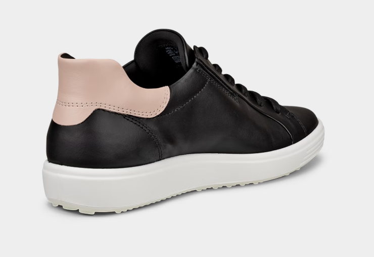 ECCO # SOFT 7 SLIP NOIR LACE VIEUX ROSE