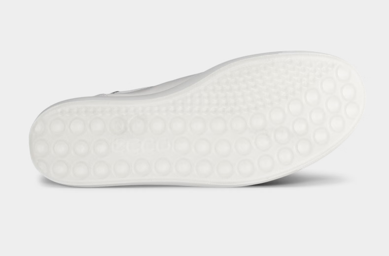 ECCO #SOFT 7 EASY SLIP LACE BLANC/ARGENT