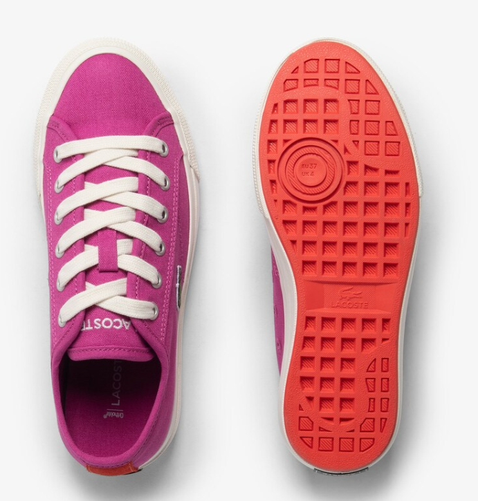 LACOSTE # BACKCOURT ROSE/OFFWHT