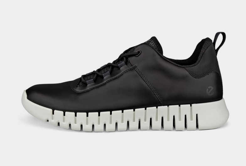 ECCO # GRUUV SNEAKER LEA NOIR