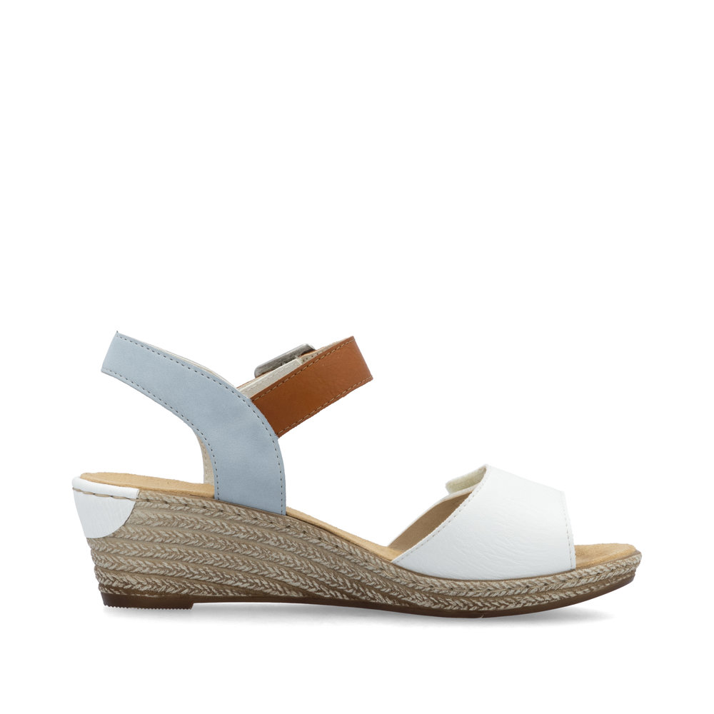 RIEKER # 62460-80 BLEU/BLANC/TAN