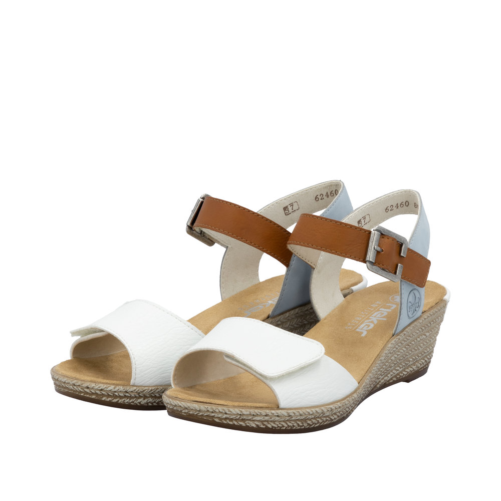 RIEKER # 62460-80 BLEU/BLANC/TAN