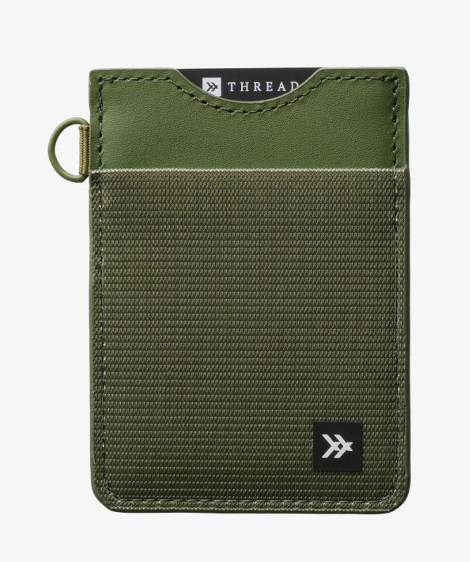 THREAD # VERTICAL WALLET OLIVE