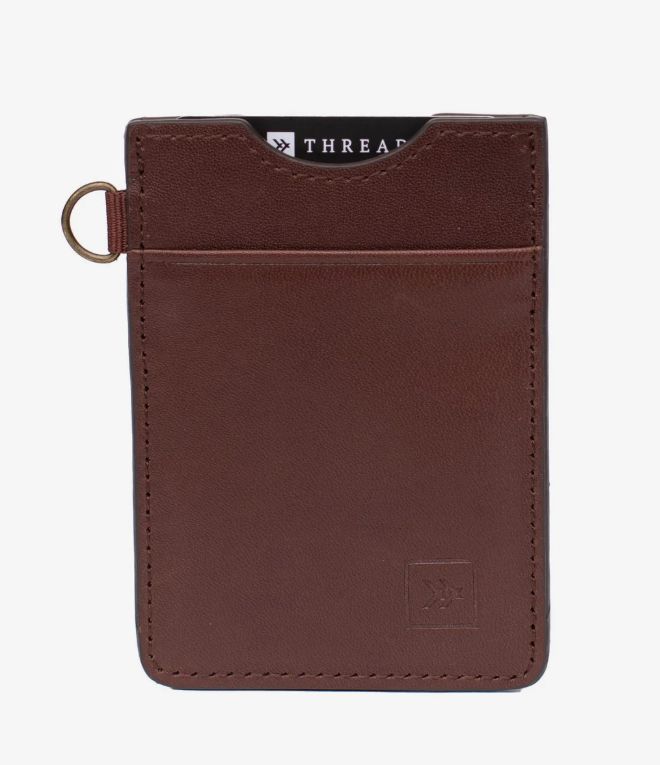 THREAD # VERTICAL WALLET CHOCOLAT