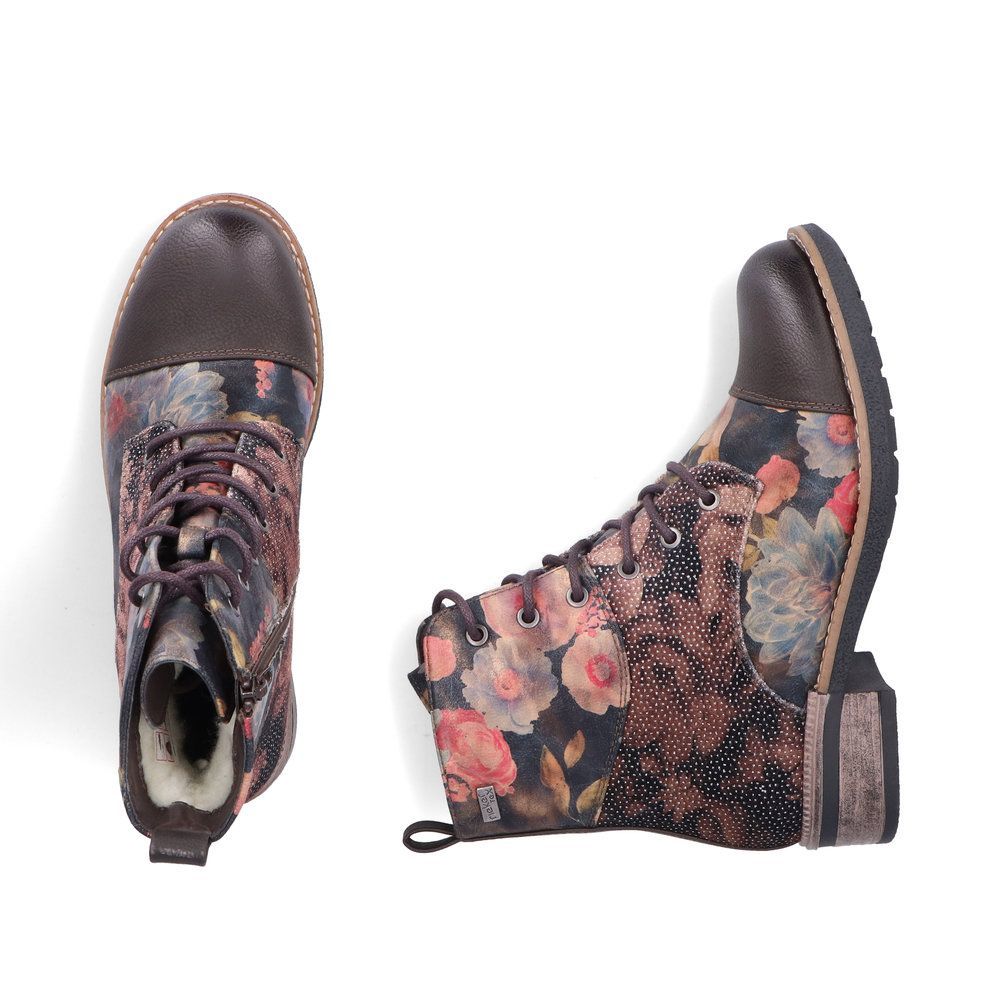 RIEKER # 94611-91 BRUN MULTI FLORAL