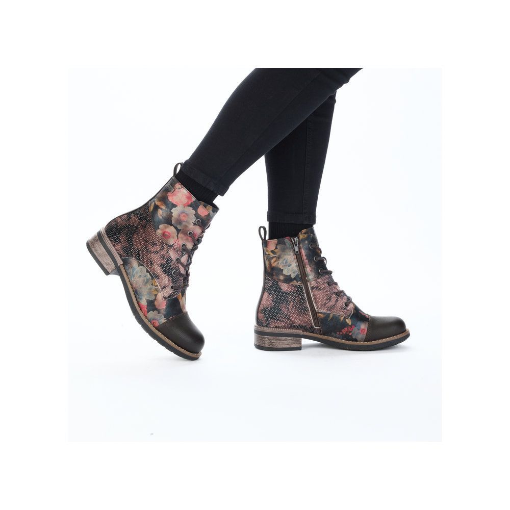 RIEKER # 94611-91 BRUN MULTI FLORAL