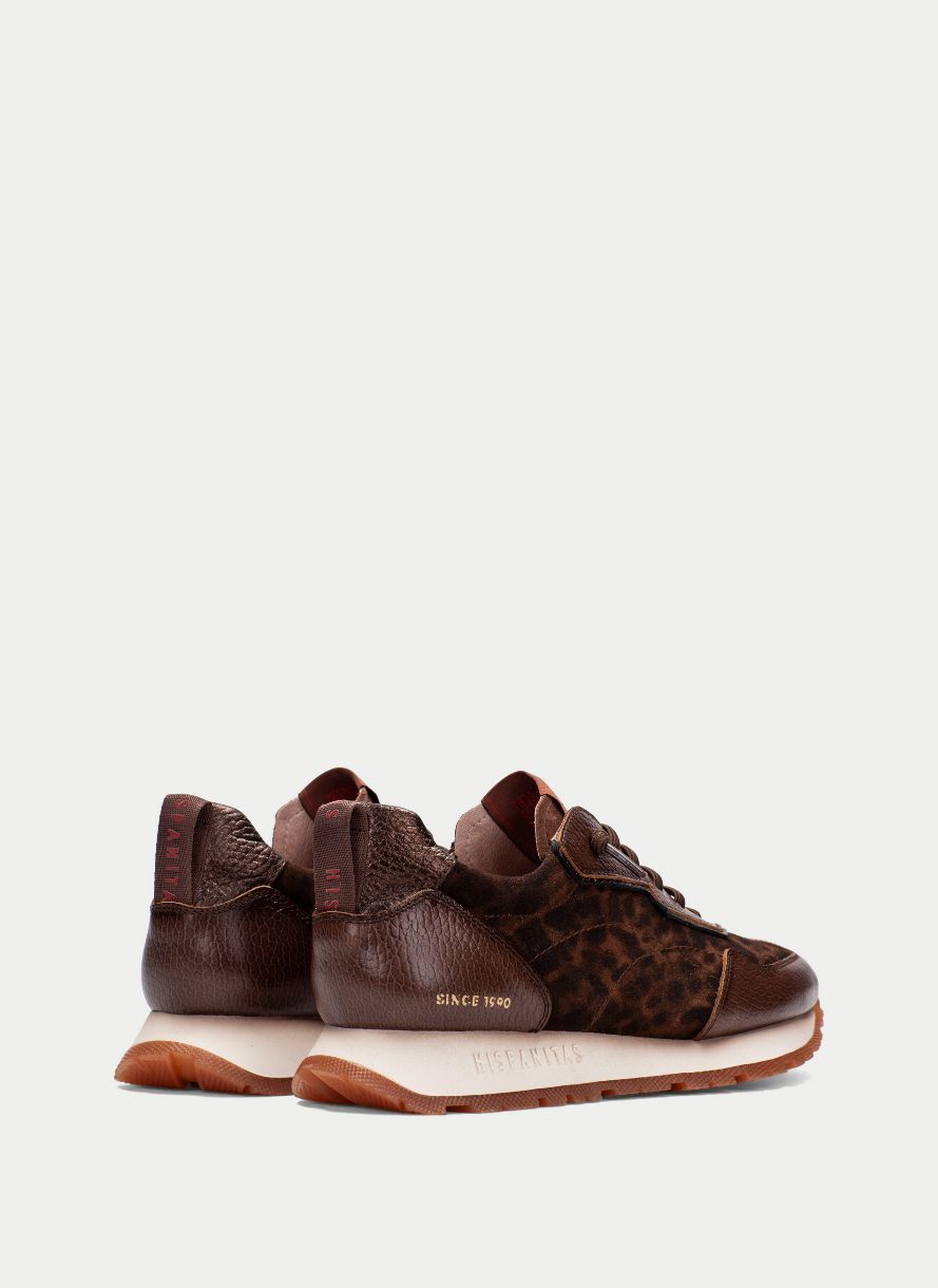 HISPANITAS # AVELLANA LEOPARD COGNAC