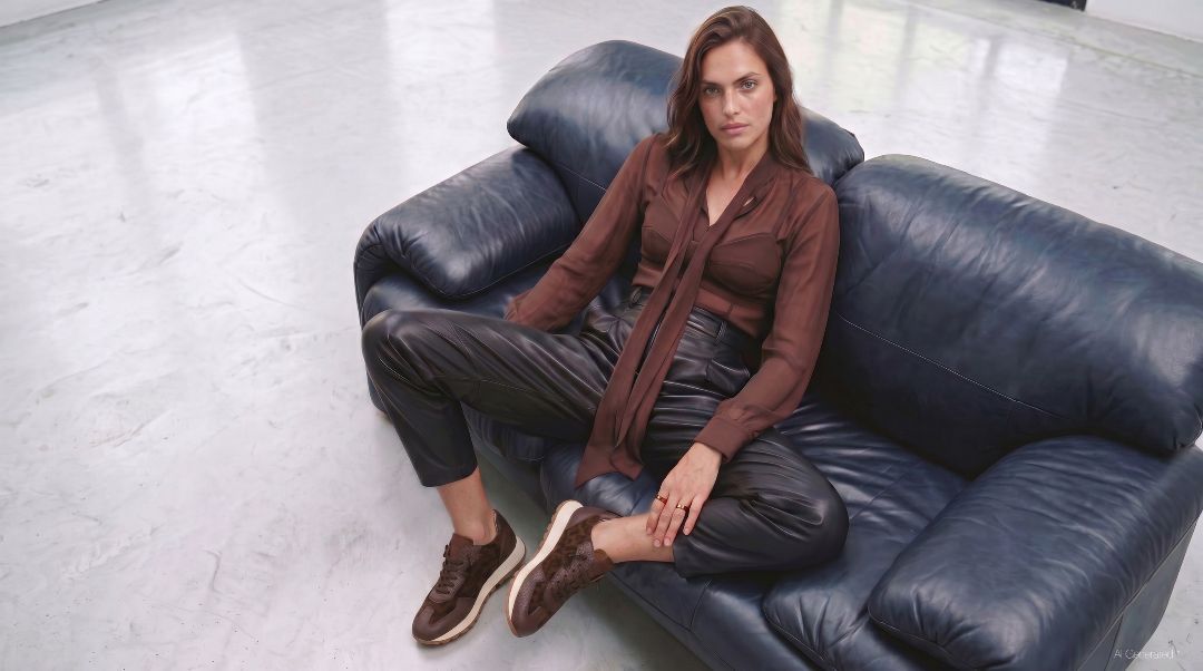 HISPANITAS # AVELLANA LEOPARD COGNAC