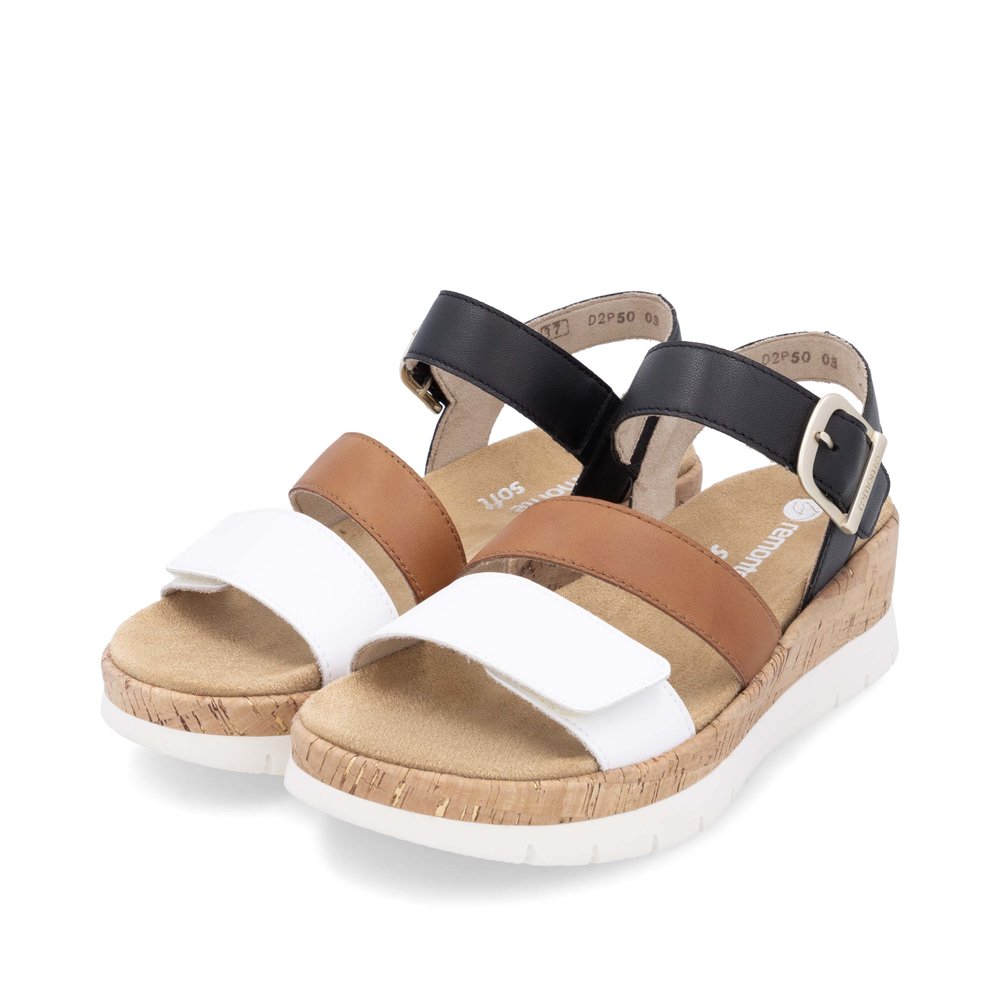 REMONTE # D2P50-03 NOIR/TAN/BLANC