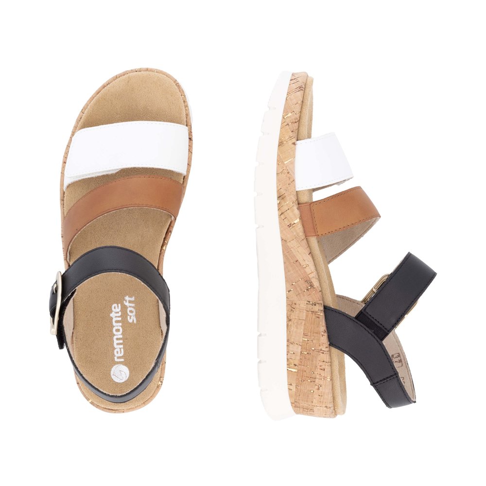 REMONTE # D2P50-03 NOIR/TAN/BLANC