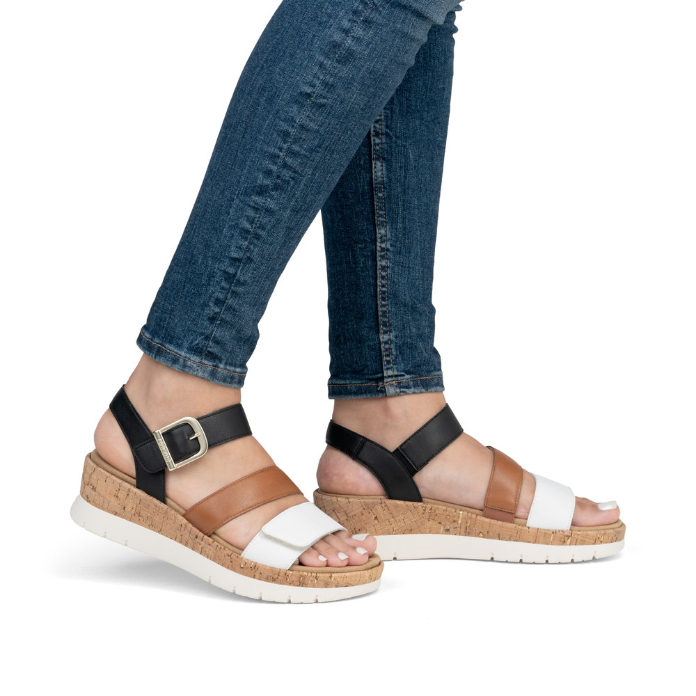 REMONTE # D2P50-03 NOIR/TAN/BLANC