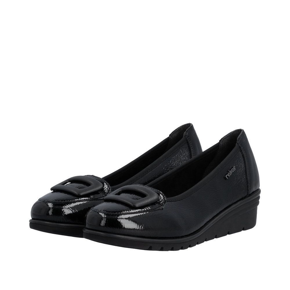 RIEKER # L5362-00 NOIR VERNIS