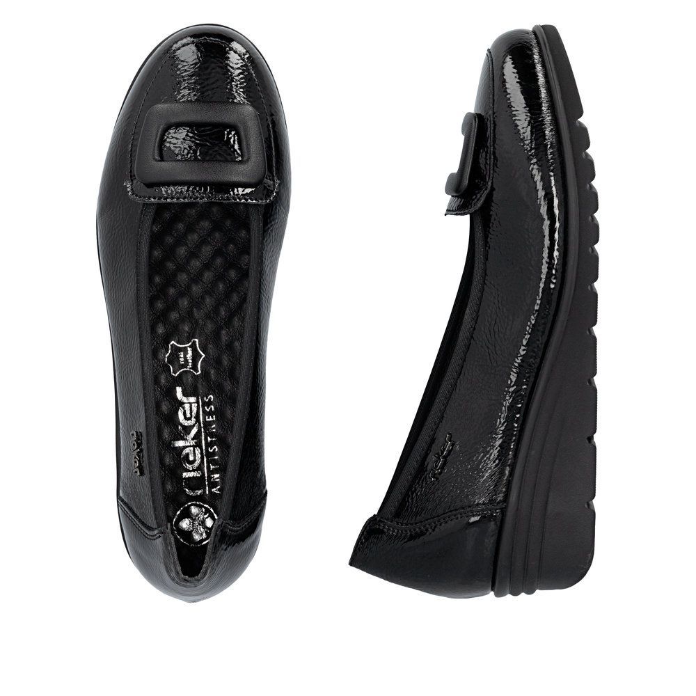 RIEKER # L5362-00 NOIR VERNIS