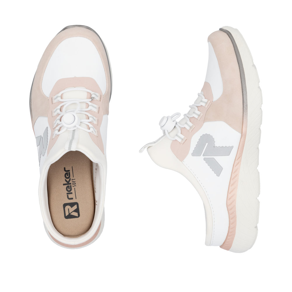 RIEKER # M5056-31 BLANC/ROSÉ