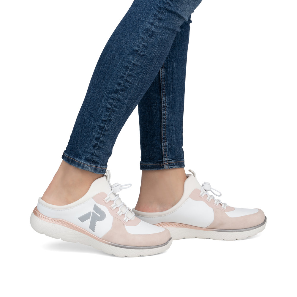 RIEKER # M5056-31 BLANC/ROSÉ