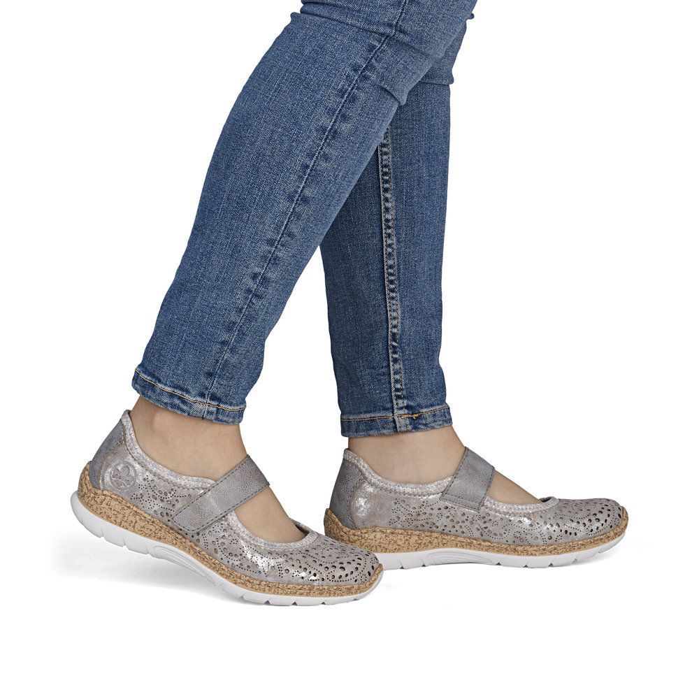 RIEKER # N4299-90 ROSE/METALLIC