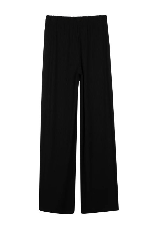 LOUVE #PANTALON JAMBES LARGES RIB BAMBOU