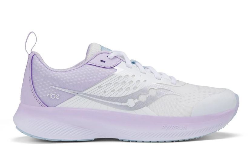 SAUCONY # RIDE KDZ WHITE/LILAS LACET