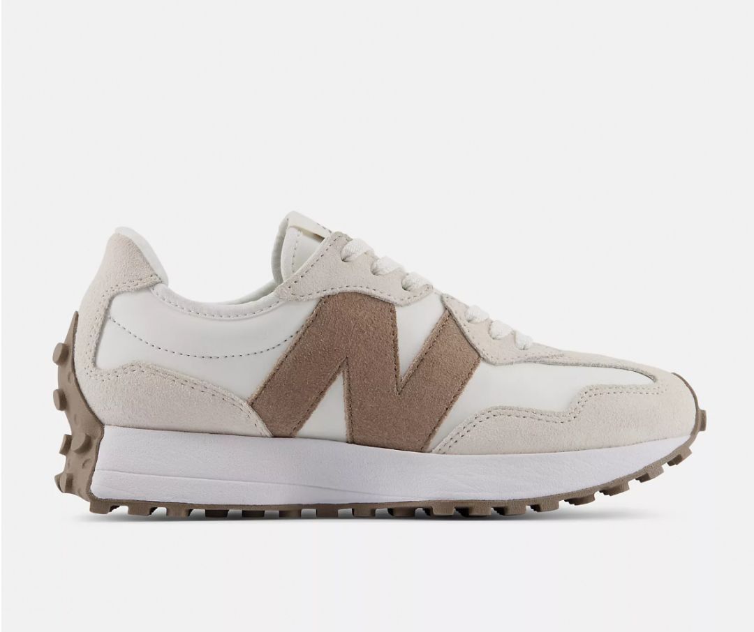 NEW BALANCE # 327 CREME ET TAUPE