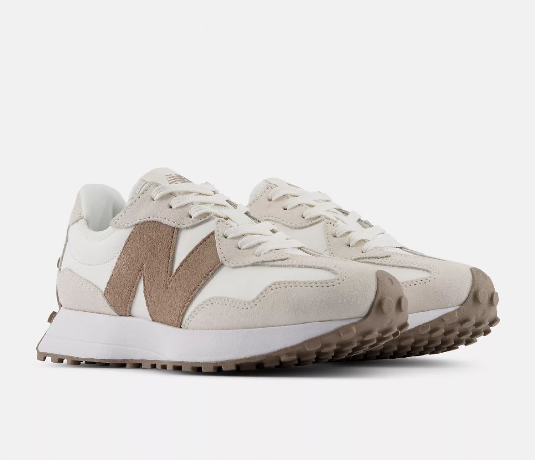 NEW BALANCE # 327 CREME ET TAUPE